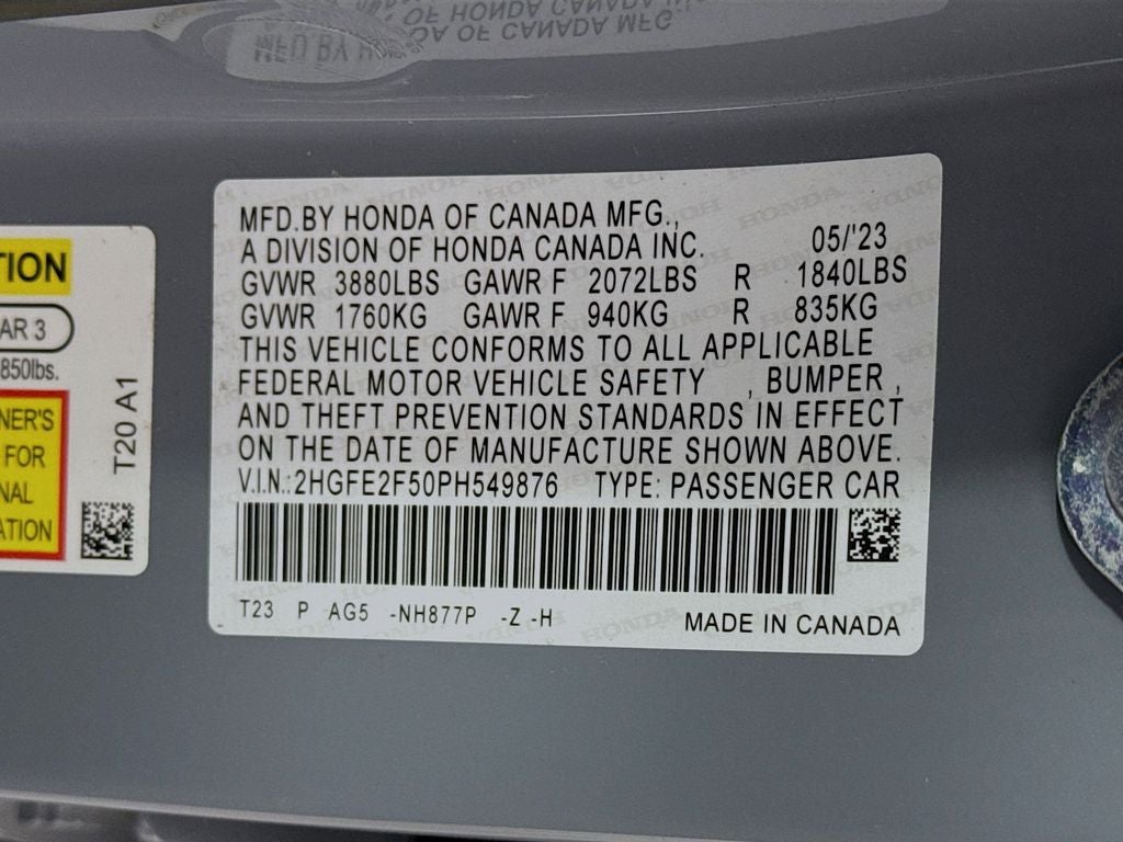 2023 Honda Civic Sport