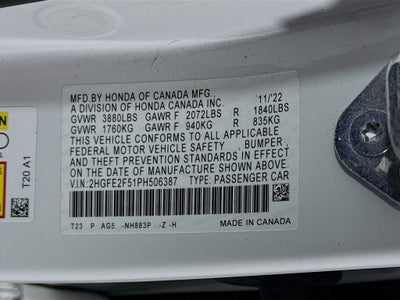 2023 Honda Civic Sport