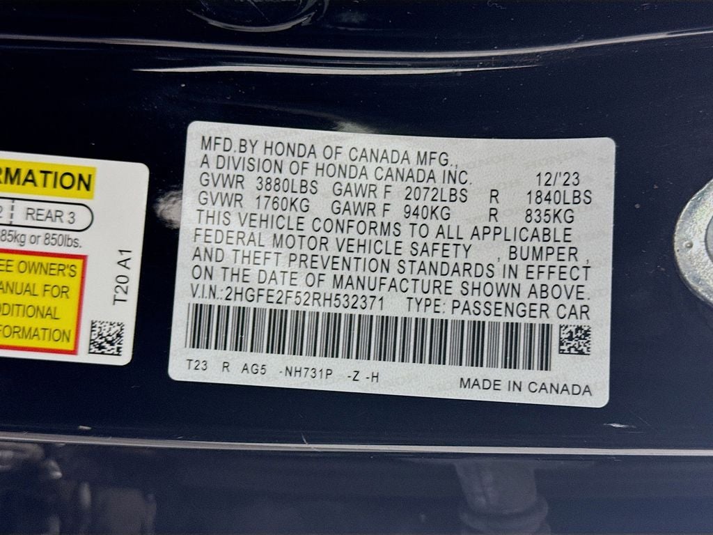 2024 Honda Civic Sport
