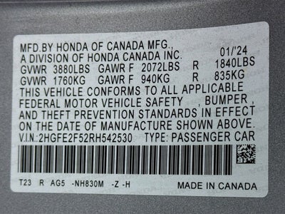 2024 Honda Civic Sport