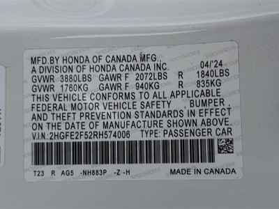 2024 Honda Civic Sport