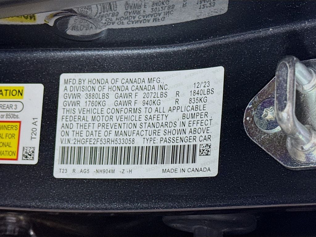 2024 Honda Civic Sport