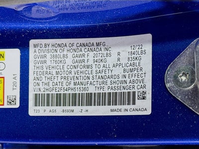 2023 Honda Civic Sport