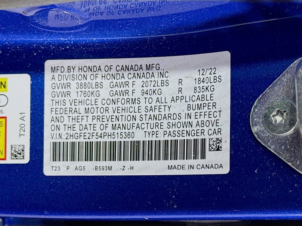 2023 Honda Civic Sport