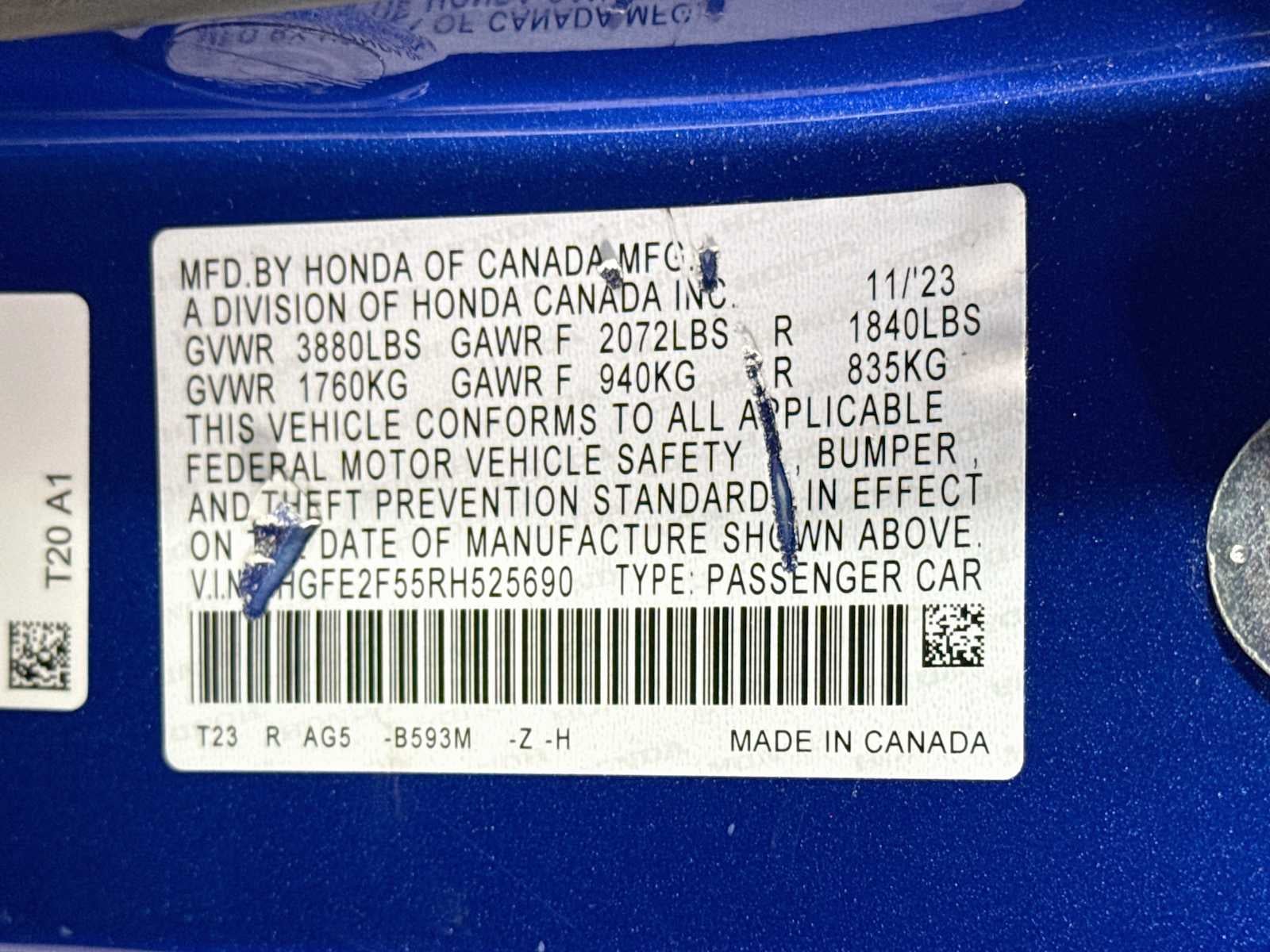 2024 Honda Civic Sport
