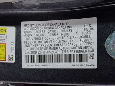 2023 Honda Civic Sport