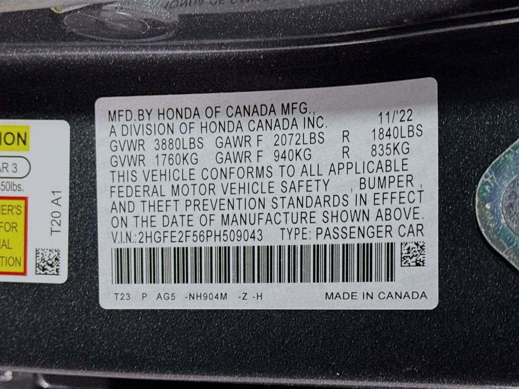 2023 Honda Civic Sport