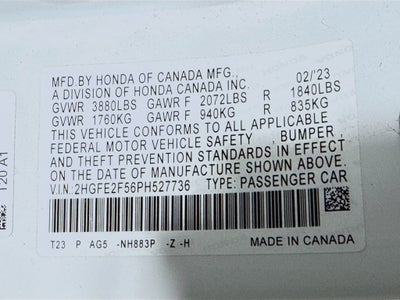 2023 Honda Civic Sport