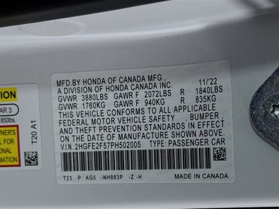 2023 Honda Civic Sport