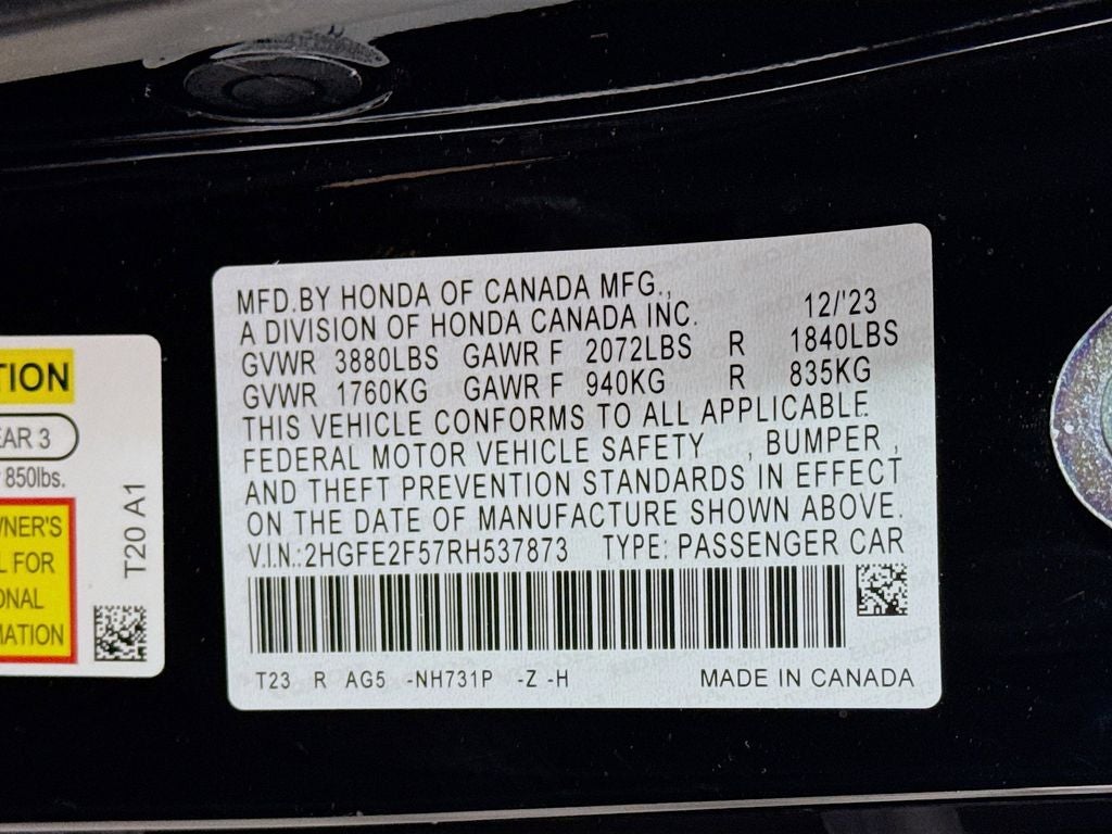 2024 Honda Civic Sport