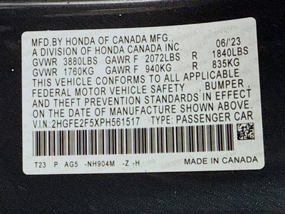 2023 Honda Civic Sport