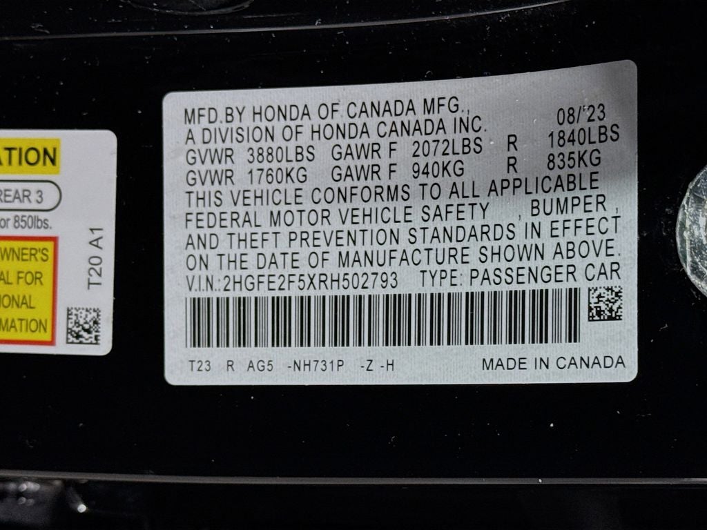 2024 Honda Civic Sport