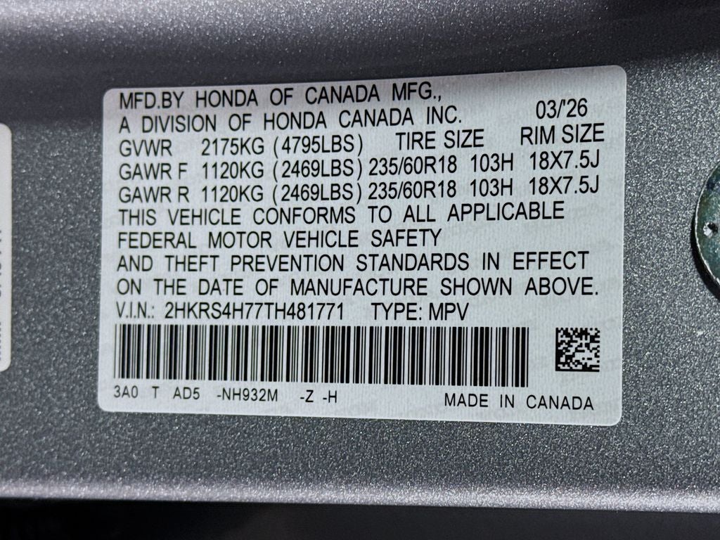 2026 Honda CR-V EX-L