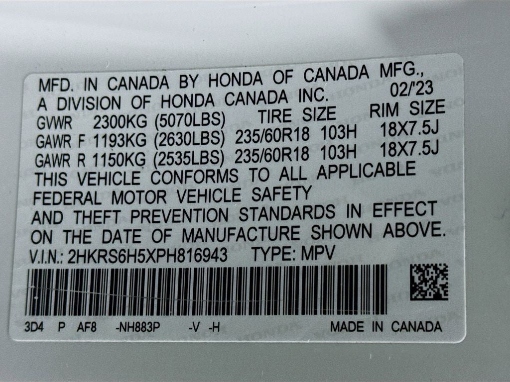 2023 Honda CR-V Hybrid Sport