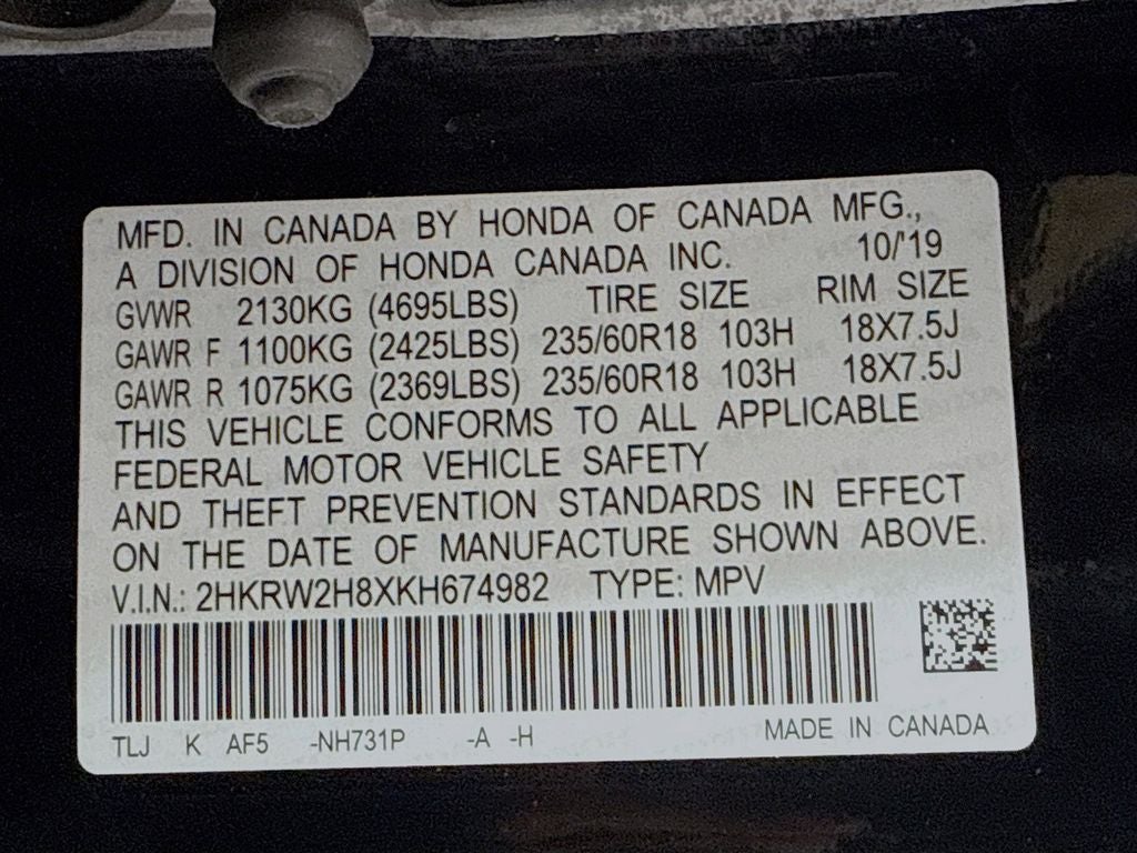 2019 Honda CR-V EX-L