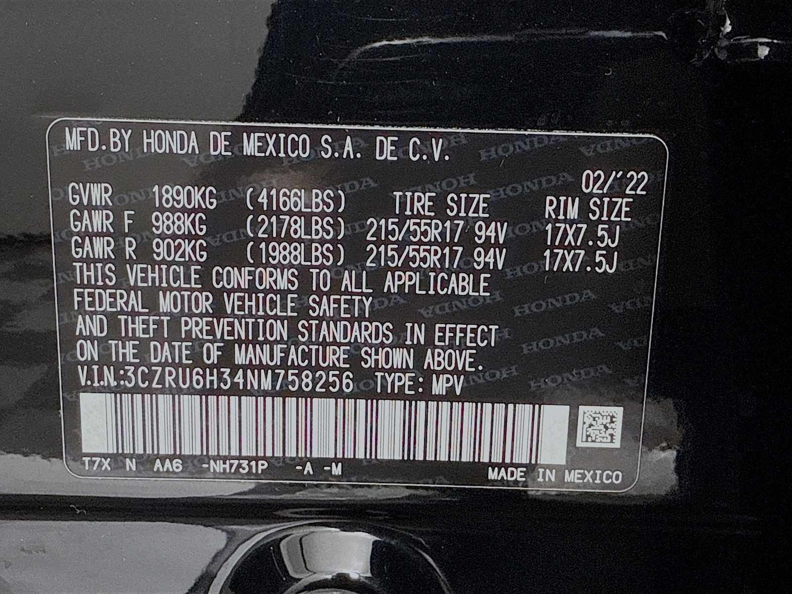 2022 Honda HR-V LX