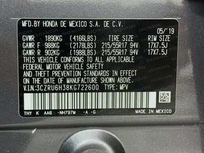 2019 Honda HR-V LX