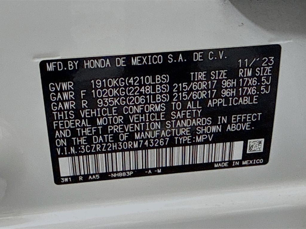 2024 Honda HR-V LX