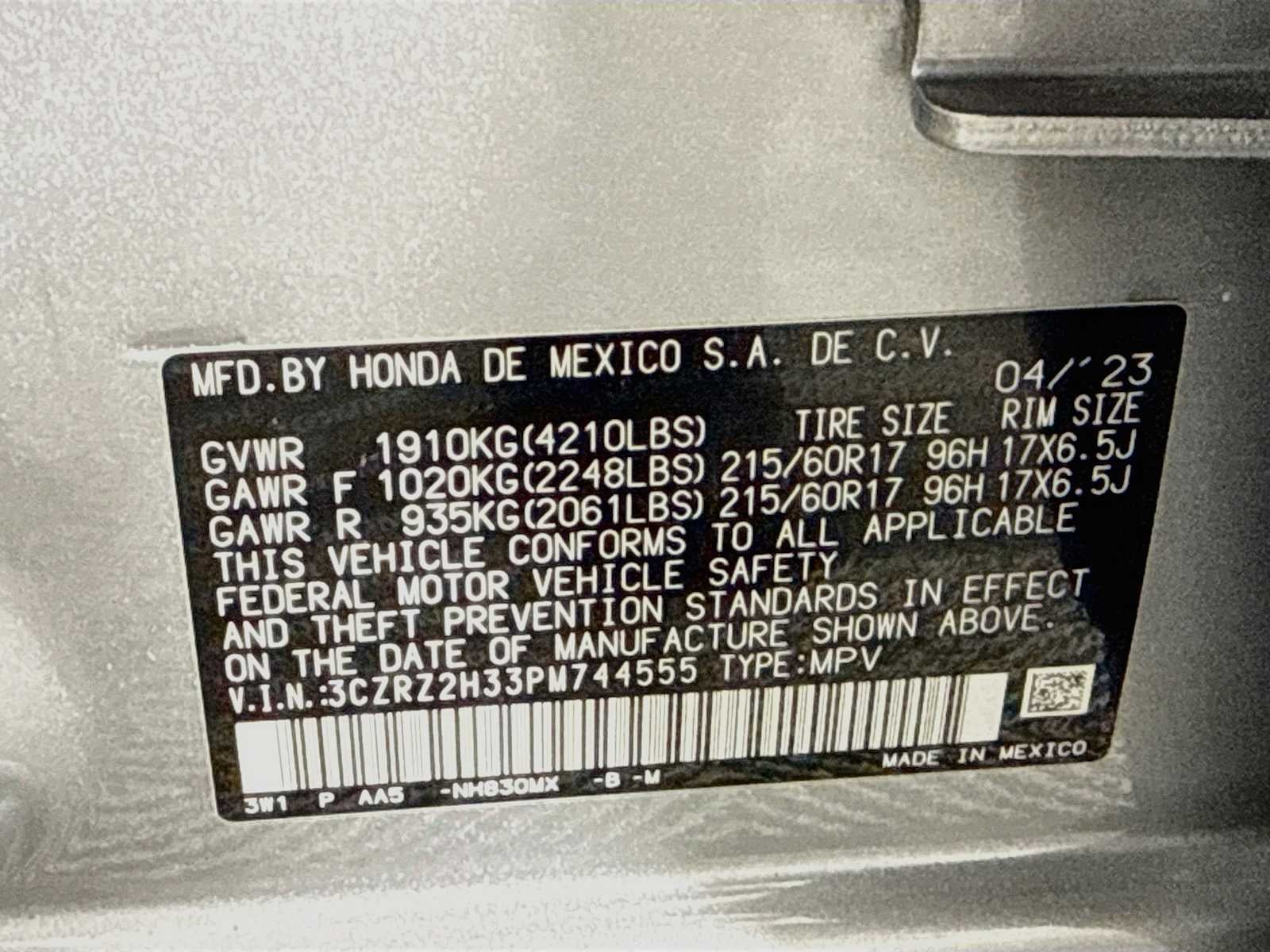 2023 Honda HR-V LX