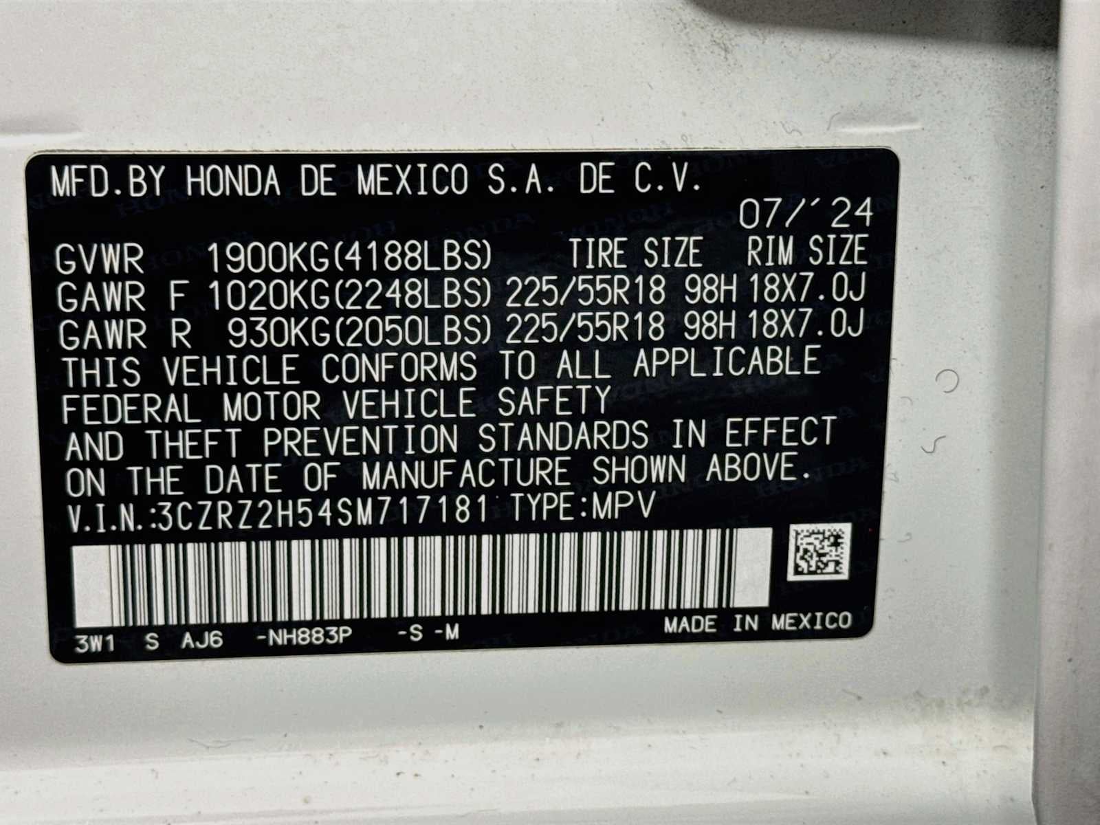 2025 Honda HR-V Sport