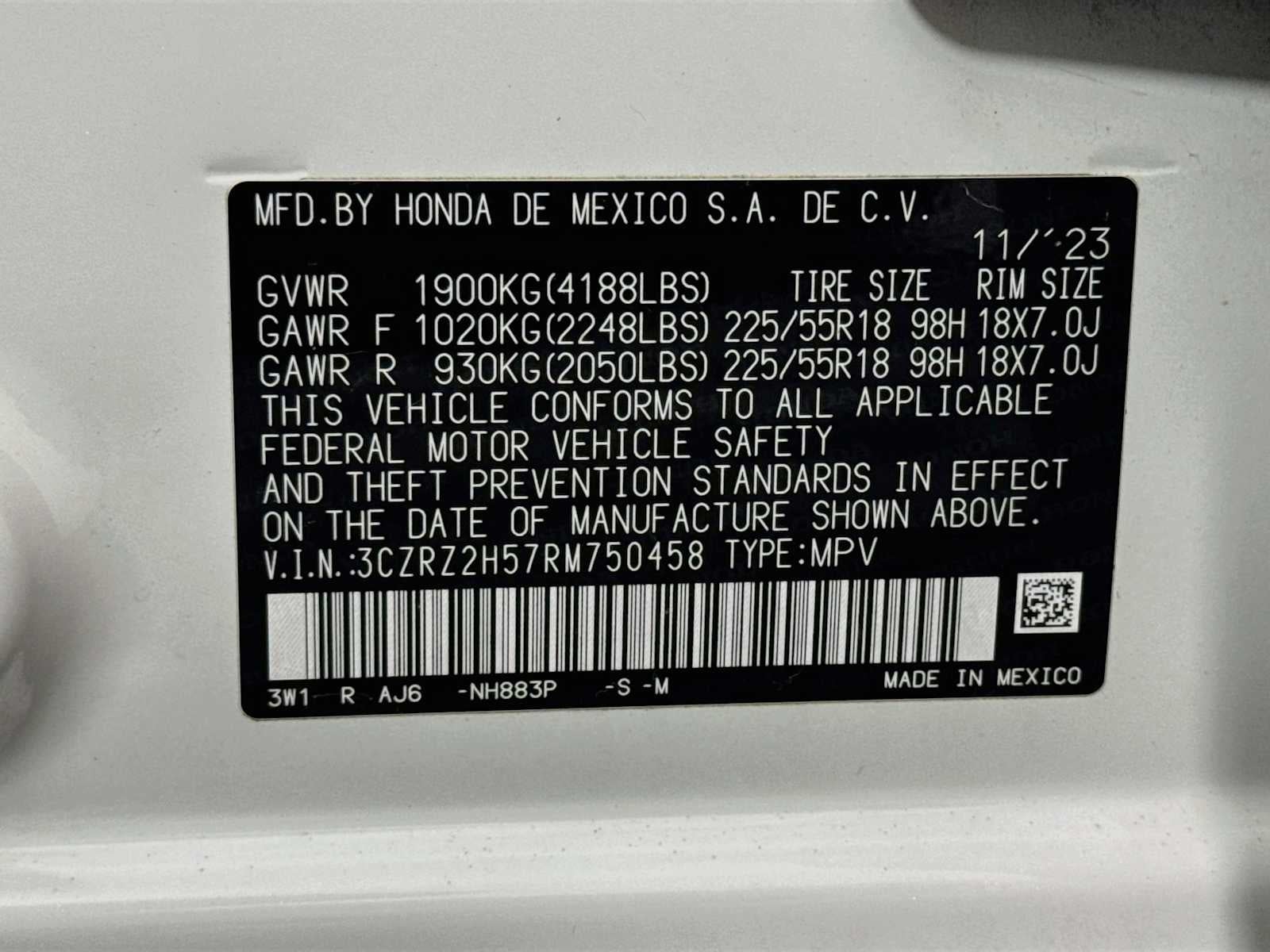 2024 Honda HR-V Sport