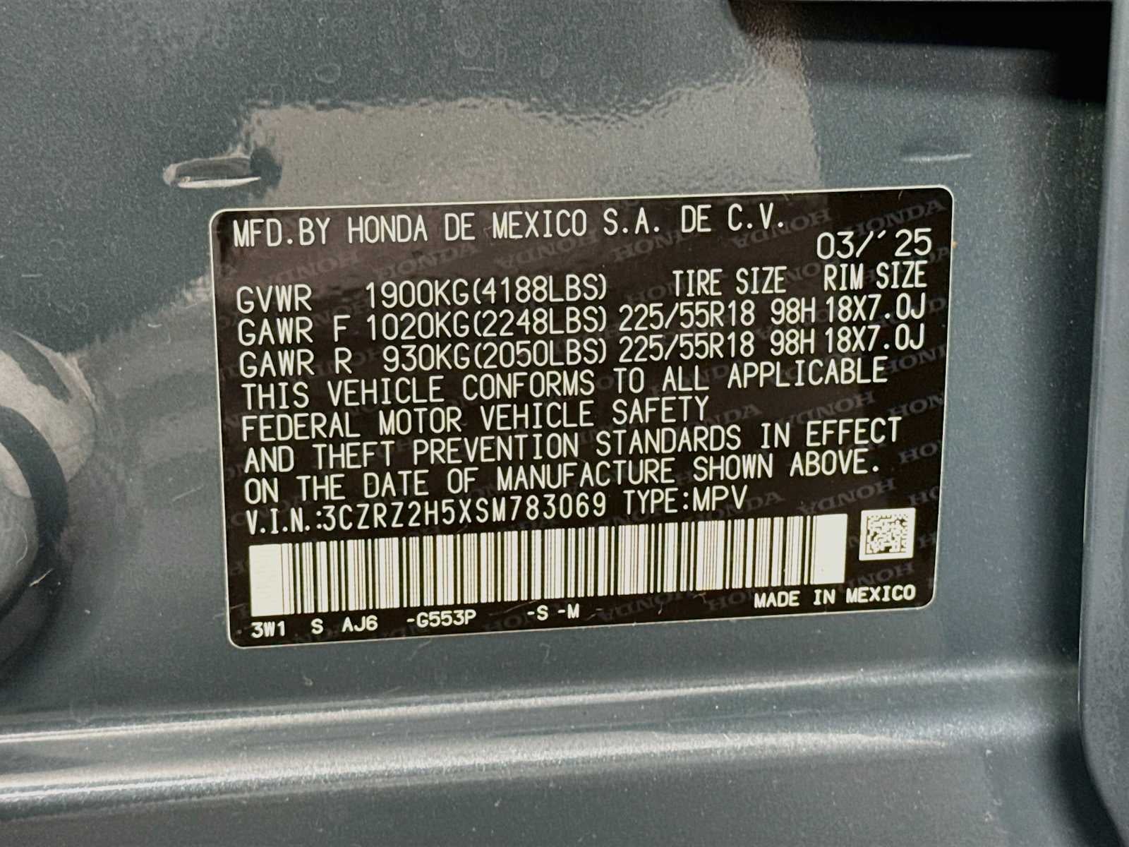 2025 Honda HR-V Sport