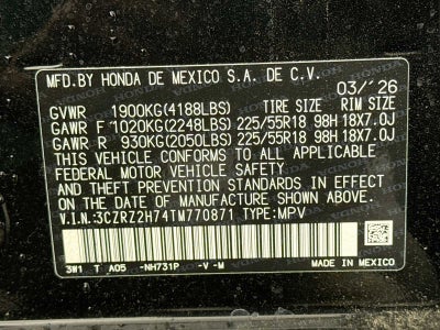 2026 Honda HR-V EX-L