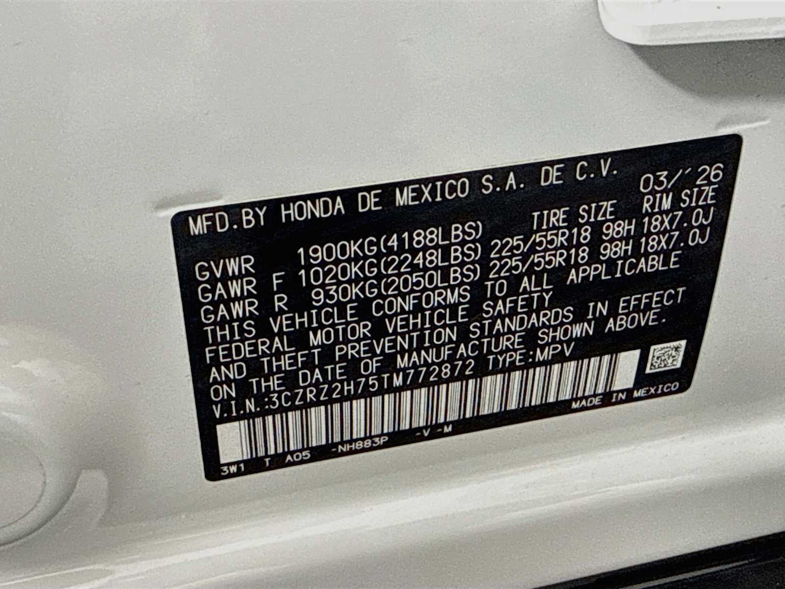 2026 Honda HR-V EX-L