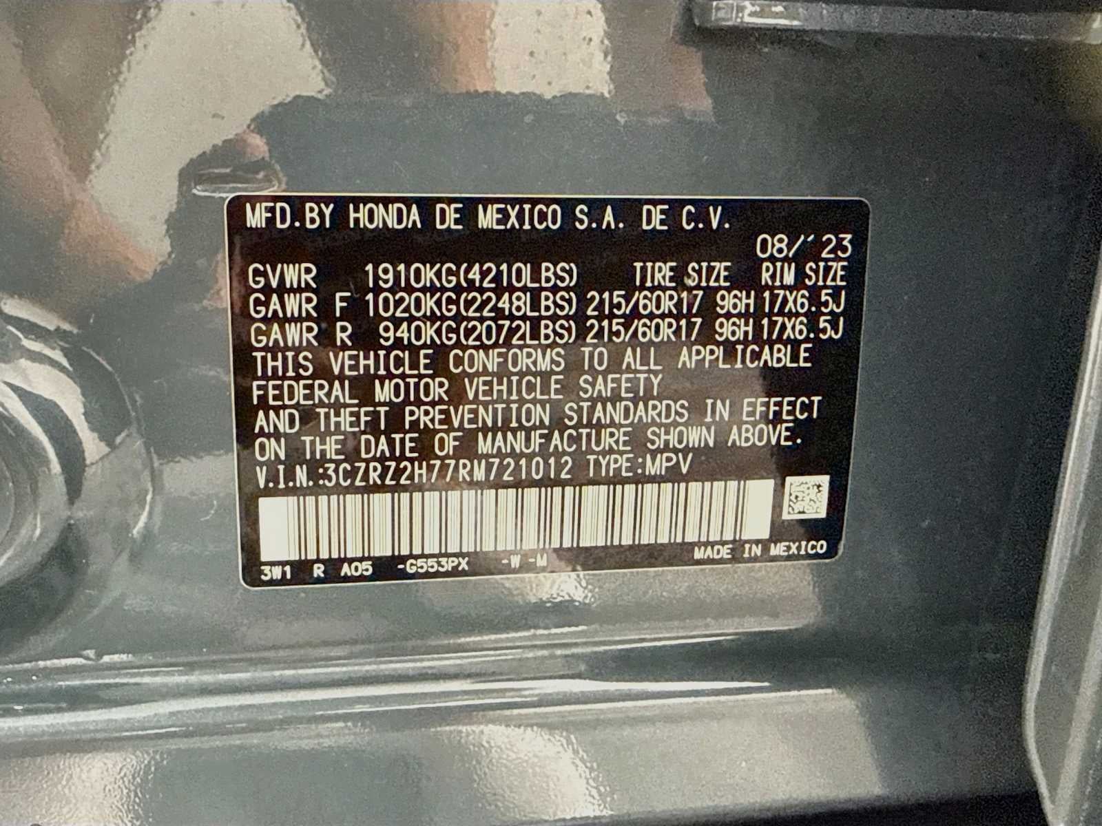 2024 Honda HR-V EX-L