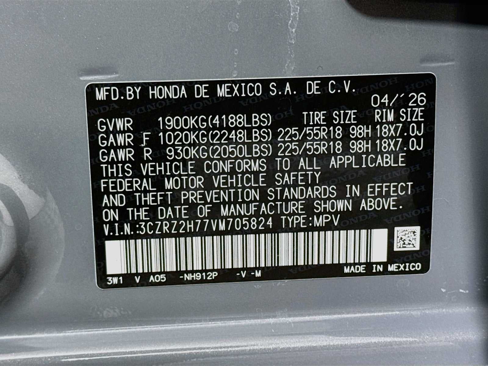 2027 Honda HR-V EX-L