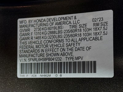 2023 Honda Odyssey EX