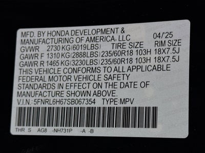 2025 Honda Odyssey EX-L