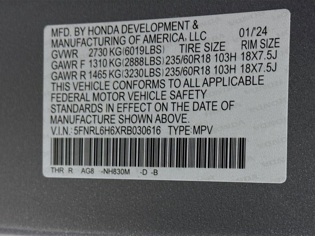 2024 Honda Odyssey EX-L