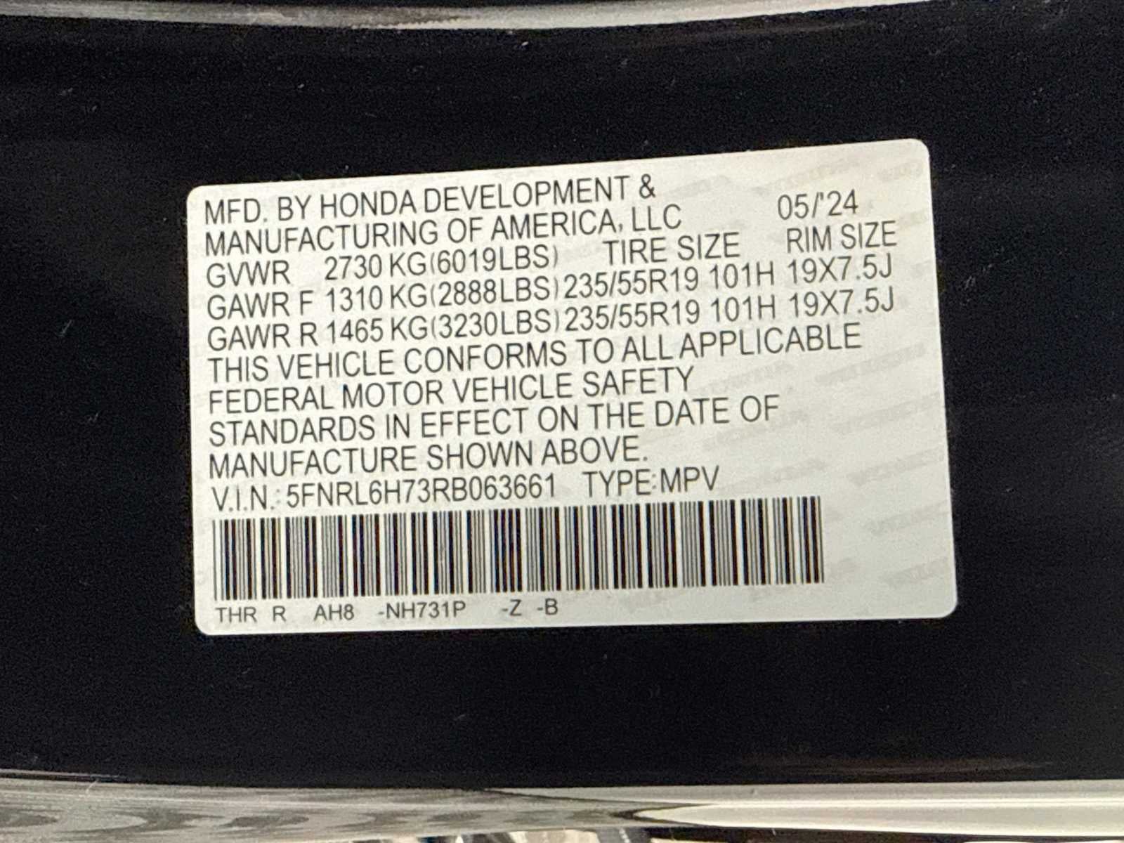 2024 Honda Odyssey Sport