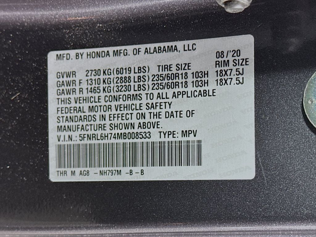 2021 Honda Odyssey EX-L