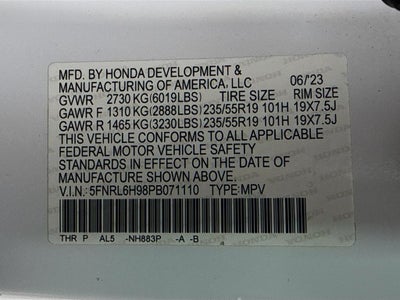 2023 Honda Odyssey Elite