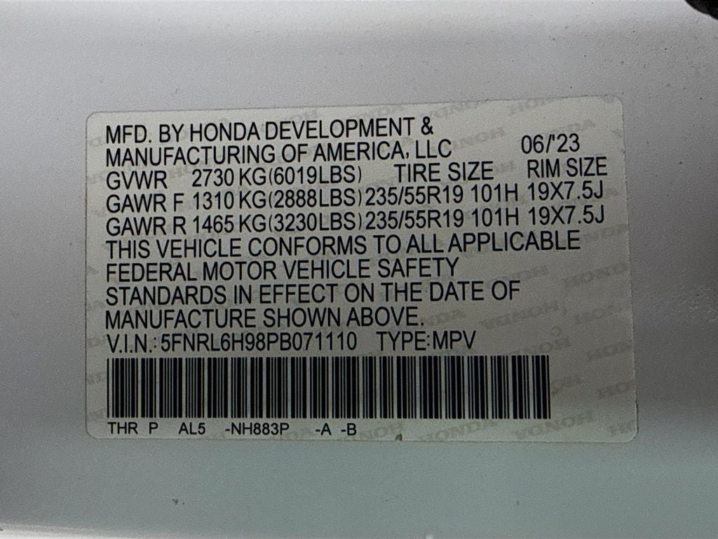 2023 Honda Odyssey Elite