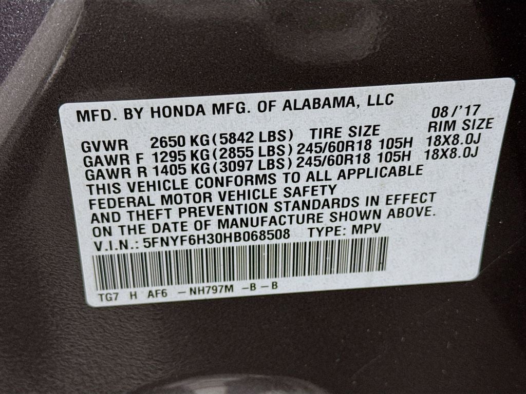 2017 Honda Pilot EX