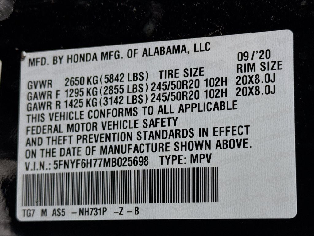 2021 Honda Pilot Black Edition