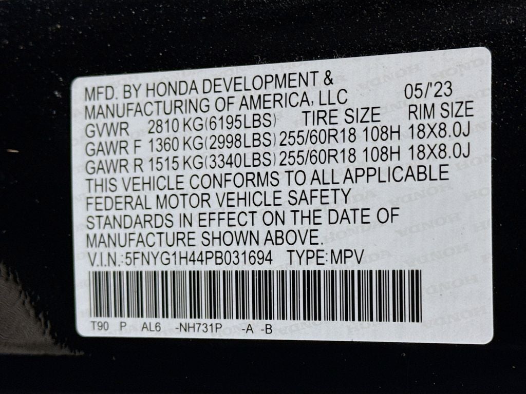 2023 Honda Pilot EX-L 8 Passenger