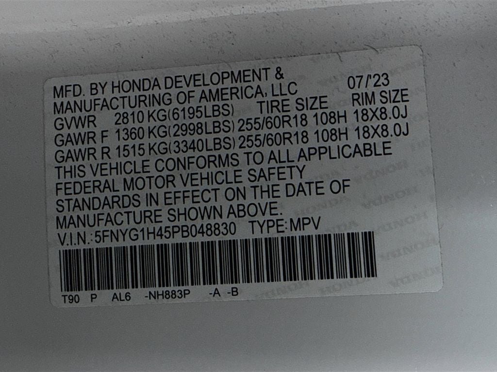 2023 Honda Pilot EX-L 8 Passenger