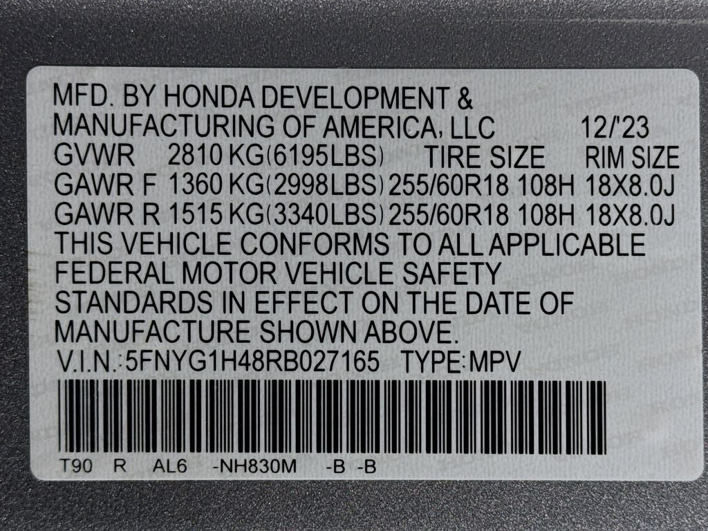 2024 Honda Pilot EX-L 8 Passenger