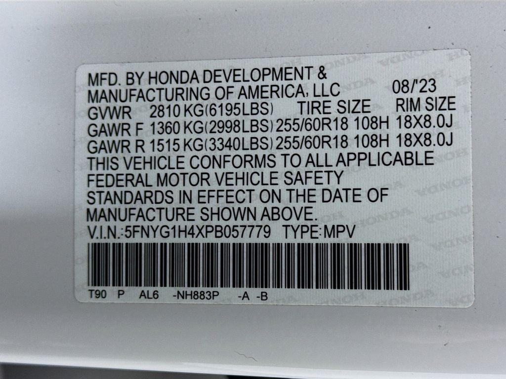 2023 Honda Pilot EX-L 8 Passenger