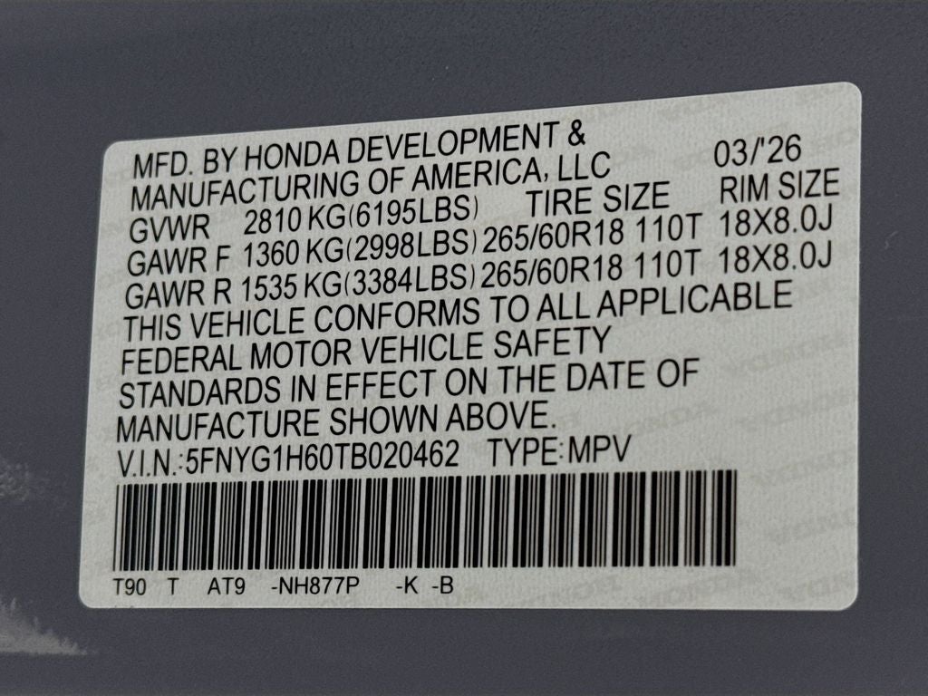 2026 Honda Pilot TrailSport