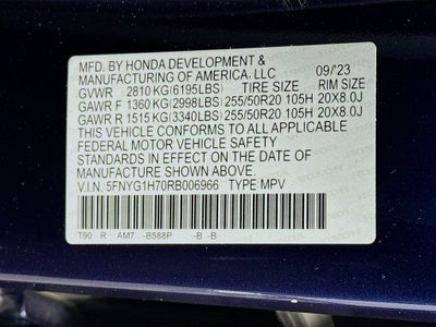 2024 Honda Pilot Touring