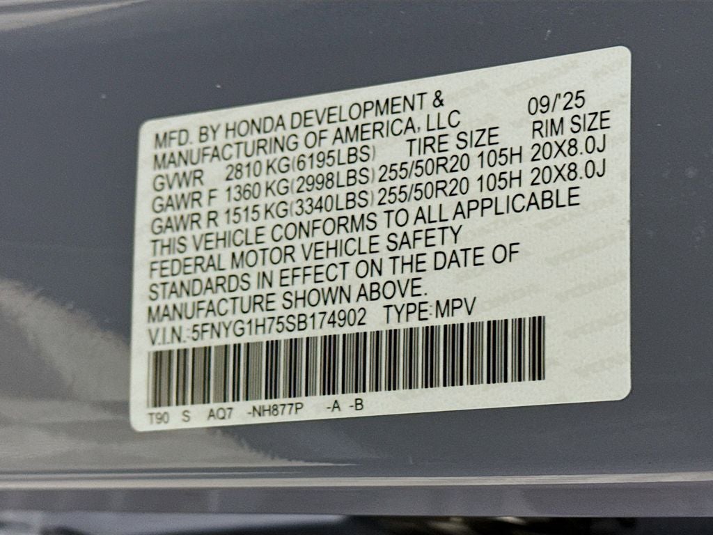 2025 Honda Pilot Touring+