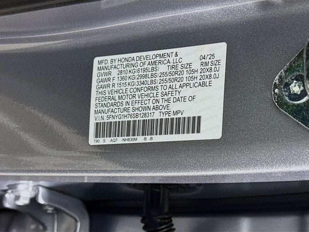 2025 Honda Pilot Touring+