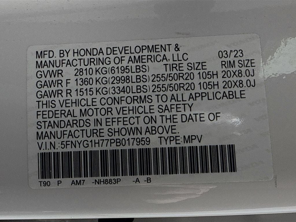 2023 Honda Pilot Touring