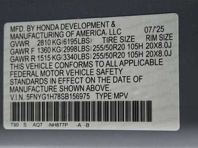 2025 Honda Pilot Touring