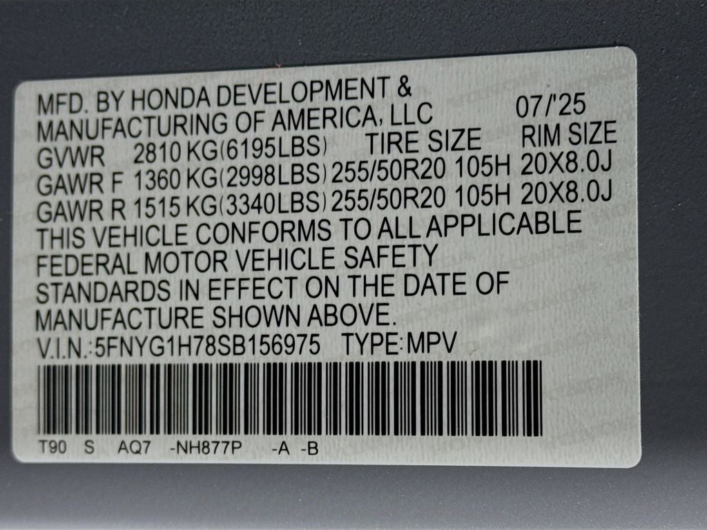 2025 Honda Pilot Touring